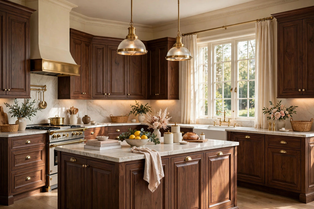Walnut Raised Panel Cabinets — Sample Door