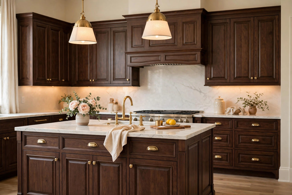 Walnut Raised Panel Cabinets — Sample Door