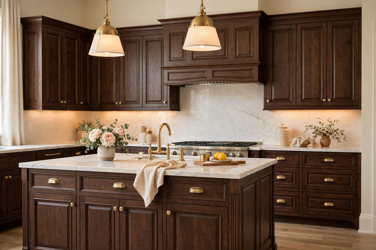 Walnut Raised Panel Cabinets — Sample Door