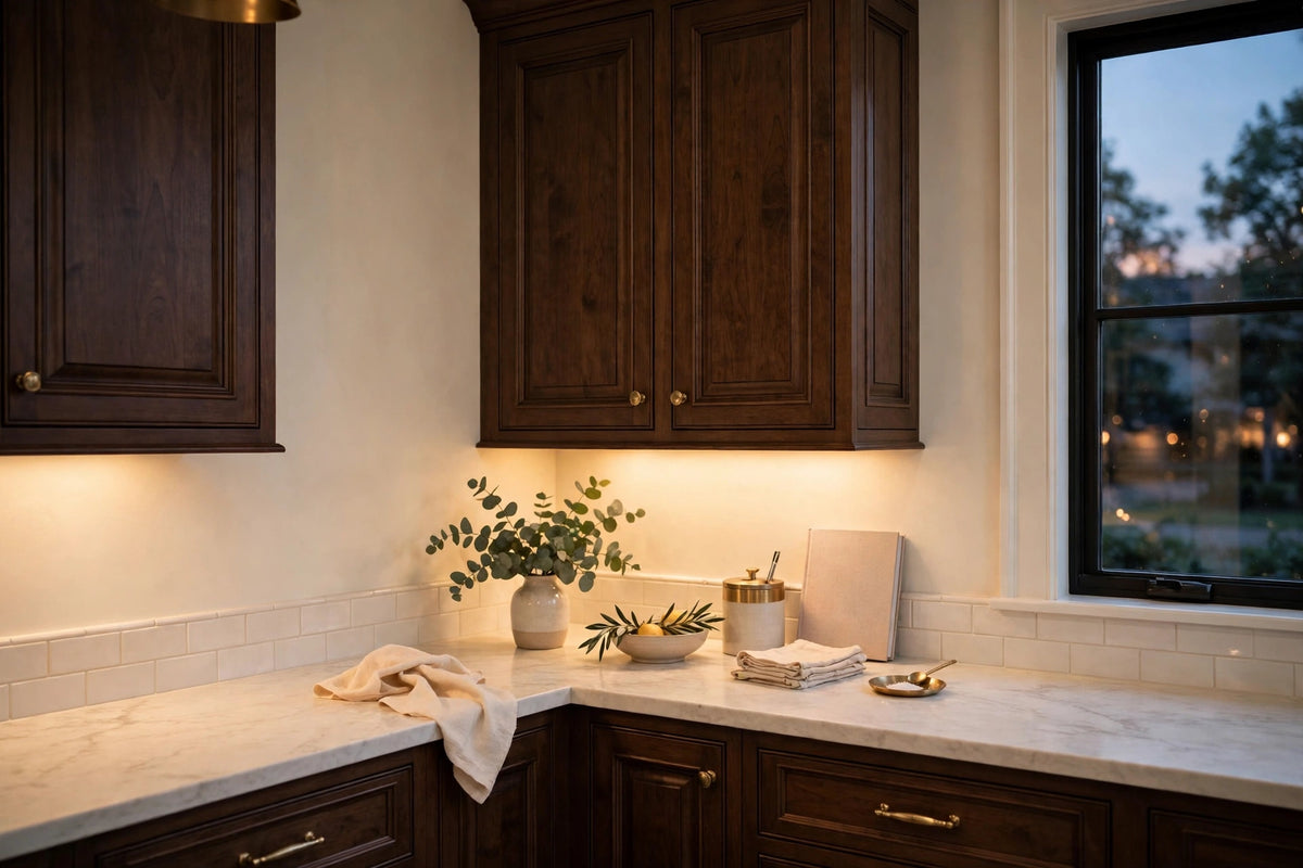 Walnut Raised Panel Cabinets — Sample Door