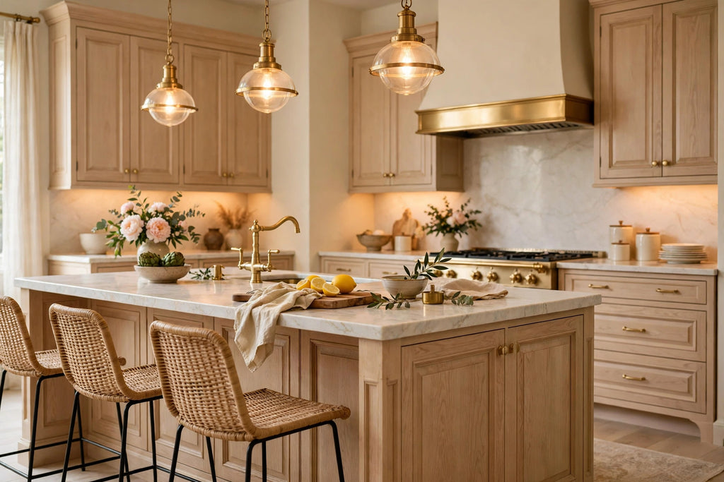 White Oak Raised Panel Cabinets — Sample Door