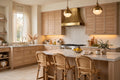 White Oak slab cabinets — sample door — kitchen rendering