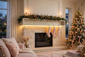 Custom lit poplar mantel