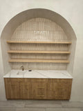Oak & Glow lighted bamboo shelf