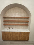 Oak & Glow lighted cedar shelf