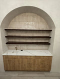 Oak & Glow lighted wenge shelf